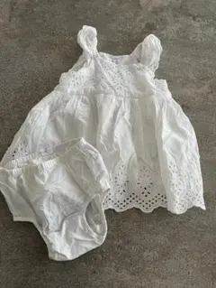 baby GAP ホワイトノースリーブワンピースセット 6-12ヶ月