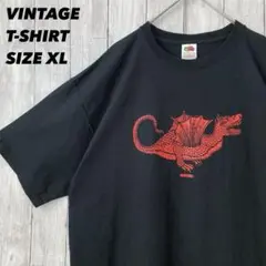 FRUIT OF THE LOOM プリントTシャツ　サイズXL黒　アメリカ古着