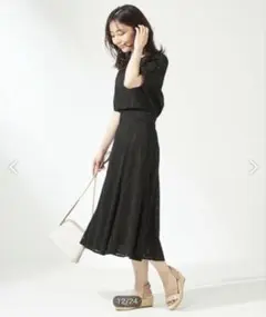 美品 anysis パターンMIXアイレットレース スカート 黒 ブラック ♪