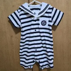 セーラーカラー◇セーラー襟◇ボーダー◇70cm
