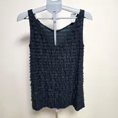 Cher シェル フルーツケイク ノースリーブ フリル ロングタンクトップ