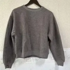 UNIQLO レデース U クルーネック トレーナー ブラウンMサイズ