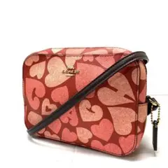 美品!COACH ハート PVC ショルダーバッグ 4676