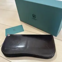 LAST CROPS. ブリスターL レザー 長財布 ダークブラウン
