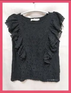 ★最終価格★美品★匿名発送★MOUSSY レース ノースリーブ カットソー 黒