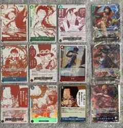 ワンピース カードゲーム Lパラ６枚セットおまけ付きR１０枚