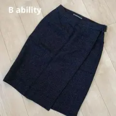 B ability タイトスカート　黒　ブラック　オフィスカジュアル