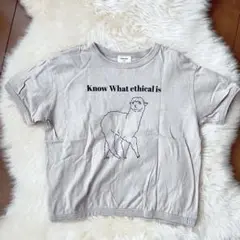 LOWRYS FARM monmimiコラボ アルパカTシャツ　110cm