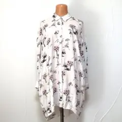 scolar スカラー デザイン オーバーシャツ 白 M