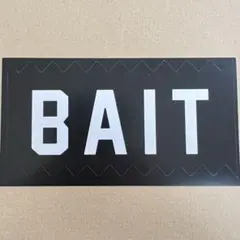 BAIT ロゴステッカー 黒 ブラック ベイト ブランドロゴ 白文字 ボード