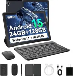 Android 15 10インチタブレット 24GB RAM 128GB