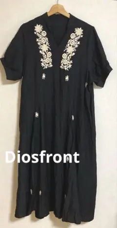 Diosfront ディオスフロント　刺繍　ロングワンピース