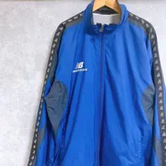 New Balance ブルー ウィンドブレーカー Lサイズ　NB刺繍ロゴ