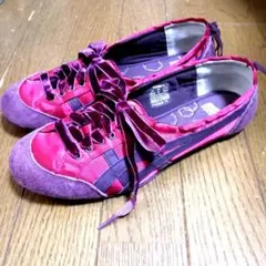25cm Onitsuka Tiger リボン付きスニーカー オニツカタイガー