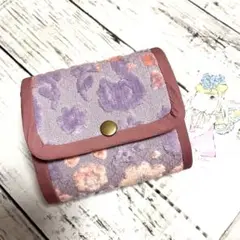ジョリーフルール もふもふノスタルジア ミニ財布 パープル