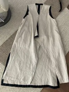 スーパーお値下げマルティニーク購入DOMATELLE 麻のジレ11万円程