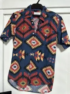 BROWNY　ブラウニー　ネイティブ柄　シャツ　M
