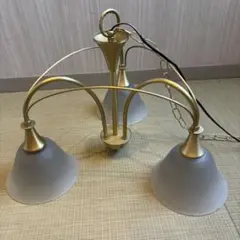 Ky25　KOIZUMI　シャンデリア　照明　3灯　アンティーク　レトロ