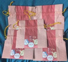 ちいかわ×にしき堂 生もみじ饅頭 巾着袋のみ 5枚セット