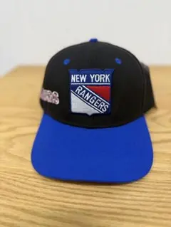 New York Rangers 野球帽 黒/青 新品