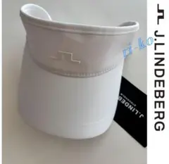 【新品タグ付】J.LINDBERG♪サンバイザーホワイト
