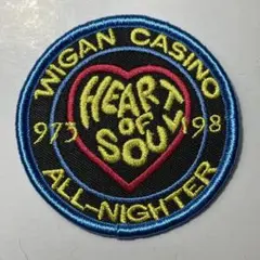 WIGAN CASINO ALL-NIGHTER ノーザンソウル 刺繍パッチ