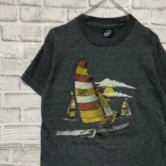 USA製90sヴィンテージTシャツ！シングルステッチ　グレー半袖古着　S16