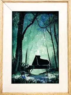 絵画　音に満ちた自然　MICCHAN作