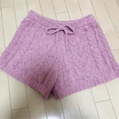GELATO PIQUE ケーブルニットショーツ ピンク