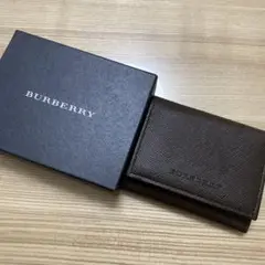 BURBERRY ブラウンレザー コインケース　バーバリー　レディース　メンズ