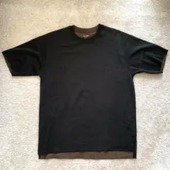 美品◆メンズ半袖カットソー 黒 ブラック ACT-DRY