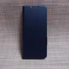 ELECOM　ネイビーブルー 手帳型フリップケースXperia5V用