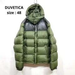 DUVETICA デュペティカ 48 レザー切り替え ダウンジャケットパーカー