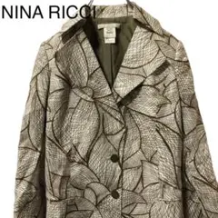 NINA RICCI ニナリッチ 総柄 テーラードジャケット 花柄