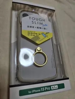 iPhone15pro　カフェオレ　828 スマホケース　タフスリムライト