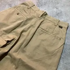 【Lee】リー LL5952 レディース ワンタック入り ワイドチノパンツ