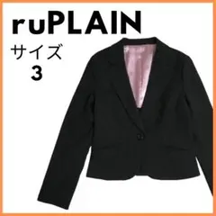 美品USED　ruPLAIN　ストライプ柄ジャケット　サイズ3