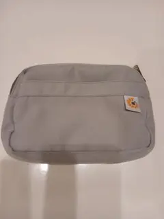 グレー ナイロン ポーチ