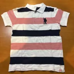 U.S. POLO ASSN. ストライプポロシャツ 140