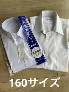 男子中学生 160 ホワイト 半袖 スクールシャツ ２枚 カッターシャツ