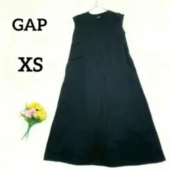 【ギャップ】ノースリーブワンピース　XS　ブラック　黒　ポケット有