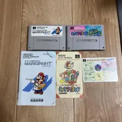 スーパーファミコンソフト　マリオペイントと ヨッシーアイランド