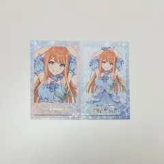 紫雲清夏　学マス　サンシャイン水族館　トレーディングチェキ風カード2枚入