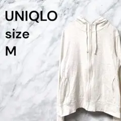 【ヴィンテージ】UNIQLO フルジップパーカー アイボリー レディース【M】