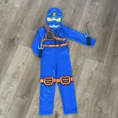 青い忍者コスチューム 100cm~ トライデント付き　LEGO忍者