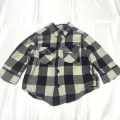 petit main チェック柄シャツ 80