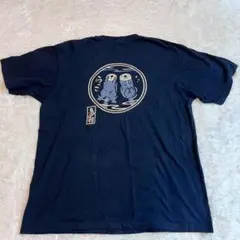 鳥羽水族館　ラッコ　和風デザイン　Tシャツ　ネイビー　XL