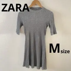 美品 ✨️ ZARA ザラ フレアワンピース ワンピース 半袖 Mサイズ