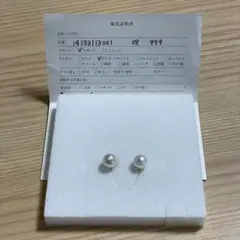 agate k10 パールイヤリング