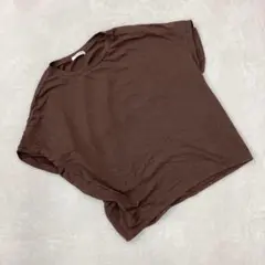 chocol raffine Tシャツ 半袖コットン茶色シンプルL